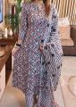 Exclusive Cotton Unstitched Skin Print High Quality Three Piece For Women. 