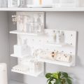【Shop the Look】 DIY Wall Hanging Pegboard With Hooks Plastic Hole Board Wall-mounted Shelf Punch-free Wall Organizer Kitchen. 