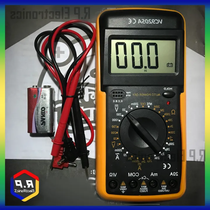 VC9205A%20Digital%20Multimeter%20-%20A%20Professional%20AC/DC%20LCD%20Multitester%20for%20Precise%20Measurement%20featuring%20Auto%20Power-Off%20and%20Protective%20Casing%20-%20Image%203