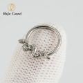 Right Grand ASTM F136 Titanium Septum Clicker Snake Hinged Segment Ring 16G Daith Cartilage Tragus Rook Ear Piercing Jewelry. 
