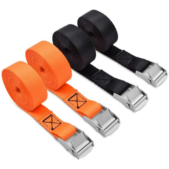 thumbnail image 2 of 4PCS Tie Down Straps, Heavy Duty Lashing Straps Adjustable Cam Buckle Tie Down Straps For Motorcycle Cargo Trucks Trailer Luggage 3 3 X 1 Blue 2 of 14