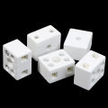 5Pcs 2 Postion 5 Hole Ceramic Wiring Terminal Block high frequency porcelain Dua Conbo.