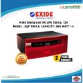 EXIDE IPS UPS 700VA PURE SINE WAVE WITH COPPER TRANSFORMER FOR SINGLE BATTERY TO RUN 3 FAN 7/8 LIGHTS OR COMPUTER, TV OTHERS.
