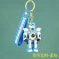 Cross-border car robot keychain Optimus Prime Bumblebee doll pendant cartoon Transformers doll pendant. 