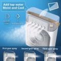 Air Cooler Fan 3 in 1 Mini Portable Fan Humidifier with 7 Colors LED Light Air Conditioner Cooler Water Cooling by Lifestyle Mall. 