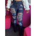 High Waist Ripped Jeans For Women Fashion Trendy Stretch Jeans Casual Denim Pencil Pants S-2XL drop shipping.