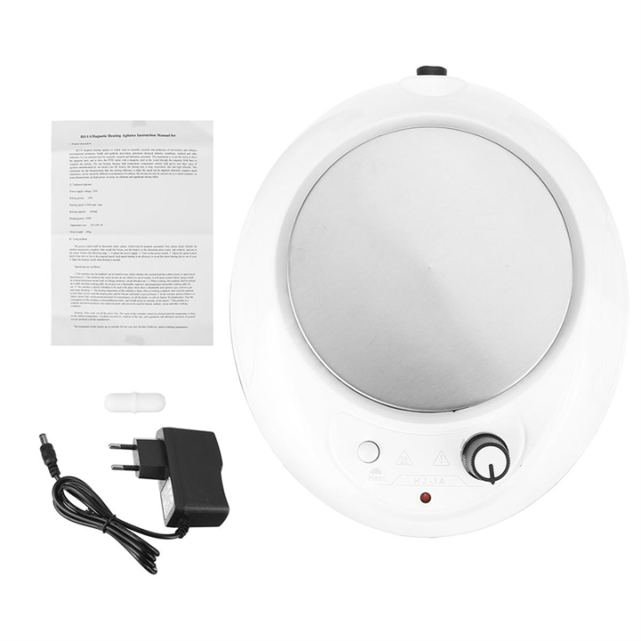 1 Piece 1000ML Magnetic Heating Stirrer Stirrer Hotplate with Stir Bar Laborator EU Plug