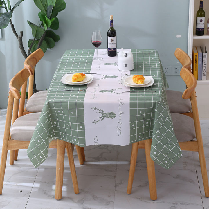 Protect Your Table With The Pvc Waterproof Oil-Proof Colorful Dining Linen Tablecloth Protector Roll - Functional Table Cover