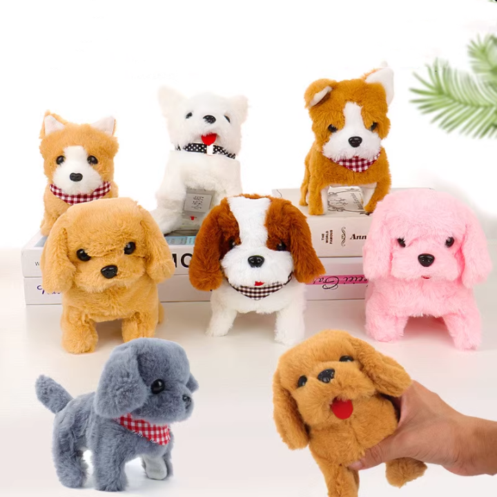 Electronic Pet Dog Toy Walking Interactive Dog Plush Doll Toys