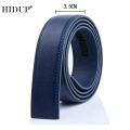 HIDUP Good Quality Real Genuine Leather Automatic Model Belt for Men Blue Colour Strap Only Without Buckle 3.5cm Width LUWJ17.