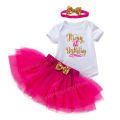 Baby Girl Dress 1st Birthday Party Dresses Girls Baptism Gown 1 Year Baby Outfits Vestido Infantil.