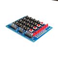 【Daily Necessities For Anyone Store】4X4 Matrix Keyboard For Arduino Array Module Key Push Buttons Switch Keypad Panel 4*4 Tasten 8LEDs Accessory Kit. 