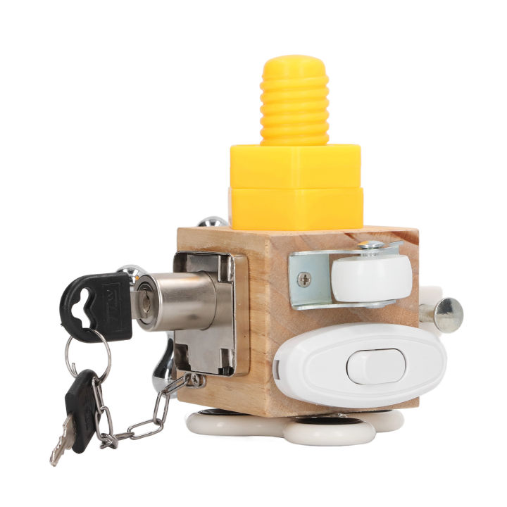 Lock%20Cube%20Toy,%20Wooden%20Lock%20Cube%20Toy%20Multifunctional%20Learning%20Skills%20for%20Preschool%20-%20Image%204