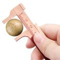 80mm 100mm measuring instrument mm inch double scale vernier caliper ruler copper copper ruler-80mm double.