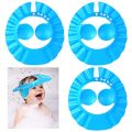 Baby Shower Cap Bathing Cap - 1 Pcs Soft Adjustable Visor Hat Safe Shampoo Shower Bathing Protection Bath Cap for Toddler, Baby, Kids, Children (Bule+Yellow+Pink). 