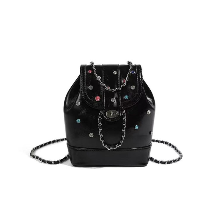 Korean%20Faux%20Diamond%20Aesthetic%20Leather%20Mini%20Bucket%20Fashion%20Niche%20All%20Match%20Chain%20Backpack%20Luxury%20Fairy%20Grunge%20Y2k%20Girl%20Handbag%20-%20Image%207