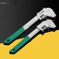 F Type Wrench Adjustable Pipe Wrench Wide Opening Spanner for DIY Project 75mmx280mm.