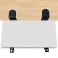 2x Under Desk Keyboard Tray Foldable Brackets Desk Extender Desktop Extension Shelf Clamp 9x4.3cm.