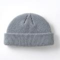 New Fashion Men's Beanie Winter Knit Hat Boy Skullcap Sailor Cap Cuffs Retro Navy Short Hat Solid Color UniAutumn Warm Cap. 