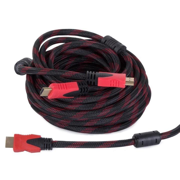 HDMI Cable - 10M - Black and Red /High Speed Male to Male HDMI V1.4 HDMI Cable for Computer HDTV Cable - Hdmi Cable