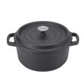 Dutch Oven Pot, Cast Iron Pot Uncoated Dual Loop Handle for Kitchen. 