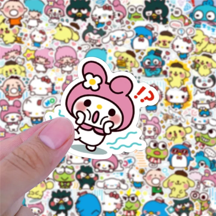 80Pcs/Set%20%E2%9D%89%20Sanrio%20Family%20Series%2001%20Funny%20Emoji%20Mini%20Stickers%20%E2%9D%89%20DIY%20Fashion%20Mixed%20Waterproof%20Doodle%20Decals%20Stickers%20-%20Image%205