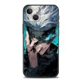 Satoru Gojo Anime Jujutsu Kaisen Luxury Phone Case For iPhone 11 12 13 14 15 Pro Max Mini X XR XS 7 8 Plus SE Cover.