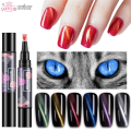 Lanmuiar 3 In 1 UV Gel Nail Polish Cat's eye Colorful One Step Gel Nail Pen Not Need Base Top Coat Nail Art Gel Varnish.