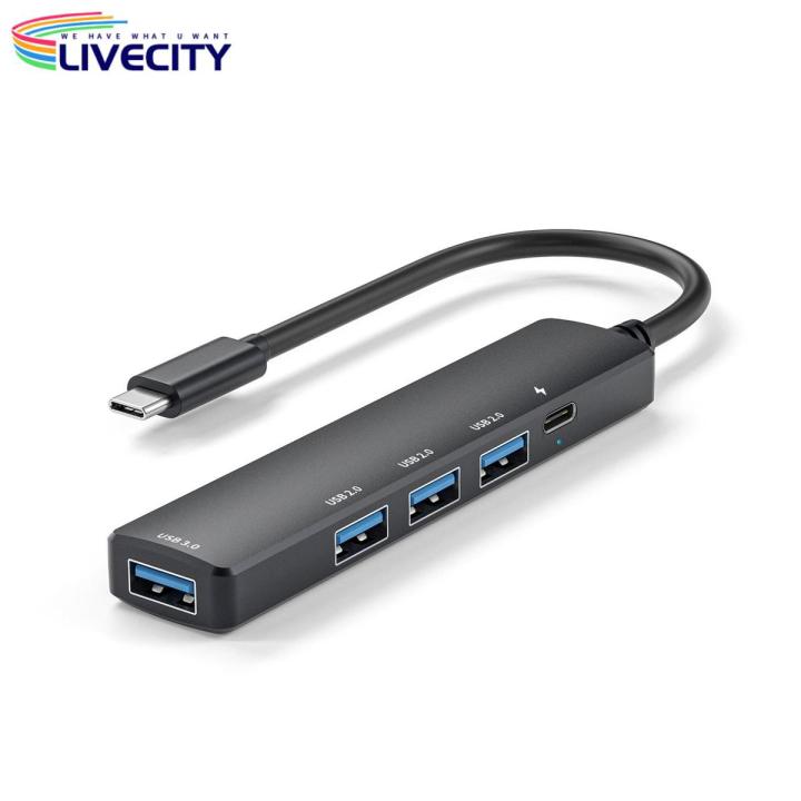 Computer Expansion Splitter Plug And Play 5 in 1 USB C Dongle Adapter ...