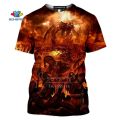Horror Hell Devil Demon Satan Handshake Angel 3D Print Women Man's T-shirt Harajuku T shirt Summer Tshirt Hip Hop Casual Shirt. 