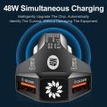 48W Car Charger Fast Charging For iPhone 13 Pro 12 Max Xiaomi mi Huawei Quick Charge 3.0 4.0 Mobile Phone Charger Adapter in Car. 