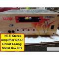 4CH FAT Style DX-2.1 4 TRANSISOTR Amplifier Box 4 Channel Power Amplifiers For 4 Volume Base Tone MP3 MP5 Circuit Audio Circuit Casing Metal Box DIY Case. 