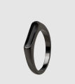 Metal Finger Ring Black stone Ring For Women. 