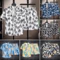 Beach Clothes For Men 2 Piece Set Hawaiian Shirt and Shorts Set Men Fashion Clothing Printing Casual Outfits Summer Beachwear. 