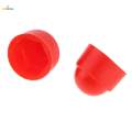 10Pcs Red Plastic Dome Hex Bolt Nut Protection Caps Cover M8 13 x 15mm. 
