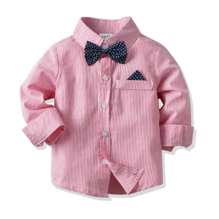 Baby%20Kids%20Boys%20Outfit%20Clothes%20Striped%20Flower%20Bow%20Tie%20Gentleman%20Suit%20-%20Image%204