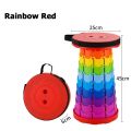 Outdoor Foldable  Rainbow Telescopic Stool Retractable Portable Foldable and Extendable Folding Chair Seat. 