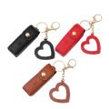 Keychain Lipstick Bag Small Leather Lipsticks Protective Cover With Mirror Portable Makeup Pouch for Daily use Women Makeup.