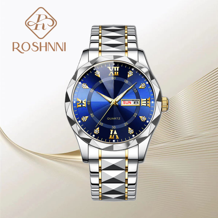 Roshnni BINBOND Luxury Men Fashion Watch Men Waterproof Week Date Clock Sport Watch Men Quartz Wristwatch Relogio Masculino B2521