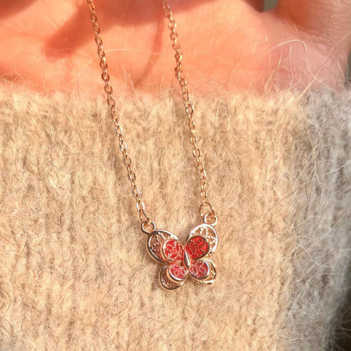 Double-layer%20Filigree%20Butterfly%20Clavicle%20Chain%20Fashion%20Butterfly%20Pendant%20For%20Women%20Choker%20Party%20Jewelry%20Simple%20Versatile%20MIO%20Super%20Store%20-%20Image%202