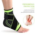 Ankle Brace, Ankle Support with Adjustable Strap for Weak Ankles, Sleeve Socks for Ligament Damage, Sprained Ankle, Plantar Fasciitis, Achilles Tendonitis, One Size for Men & Women. 