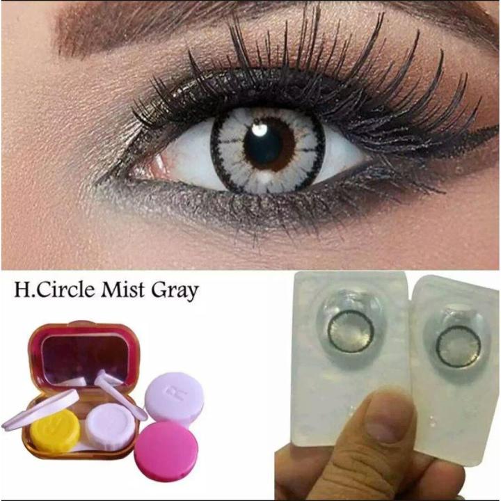 Bella Contact Lens- highlight circle mist gray