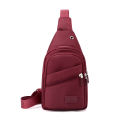 Chest bag, women's new Korean version fashion casual sports shoulder bag, lightweight chest bag, versatile travel crossbody backpack.