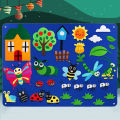 Kids DIY Felt Board Toys Montessori Story Board Ocean Farm Insect Animal Cartoon Pattern Wall Decoration Baby Early Learning Toy SnowWhite. 