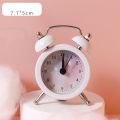 Mini Alarm Clock Electronic Round Number Double Bell Desk Table Digital Quartz Clock Home Decoration Retro Portable Cute Durable. 