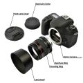 85mm F1.8 Camera Lens for Canon F1.8 Large Aperture Fixed Focus Portrait Macro Pure Manual Focus SLR Camera Lens. 