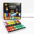 Keepsmiling 36 Acrylic Color Box 30Ml Tubes Paint Set For Professional Artist. 