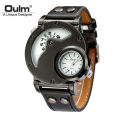 Oulm Fashion and Trendy Men's Watch Dual Time Zone Personalized Sports Quartz Men's Watch Wholesale for Foreign Trade 9591.