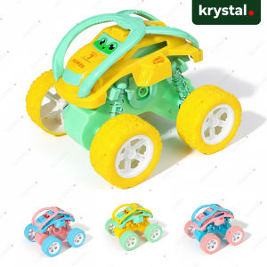 【Krystal】 Inertia 4 Wheel Drive Stunt Car Toy | Off Road Climbing Vehicle for Kids | Durable Crash Resistant Toy Gift