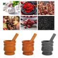 Spice Crusher Resin Bowl Mortar Pestle Spice Pepper Crusher Herbs Grinder Garlic Mixing Bowl Press Bowl Kitchen Tools-C.